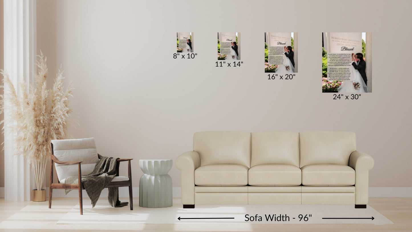 Temple Wedding Canvas Print