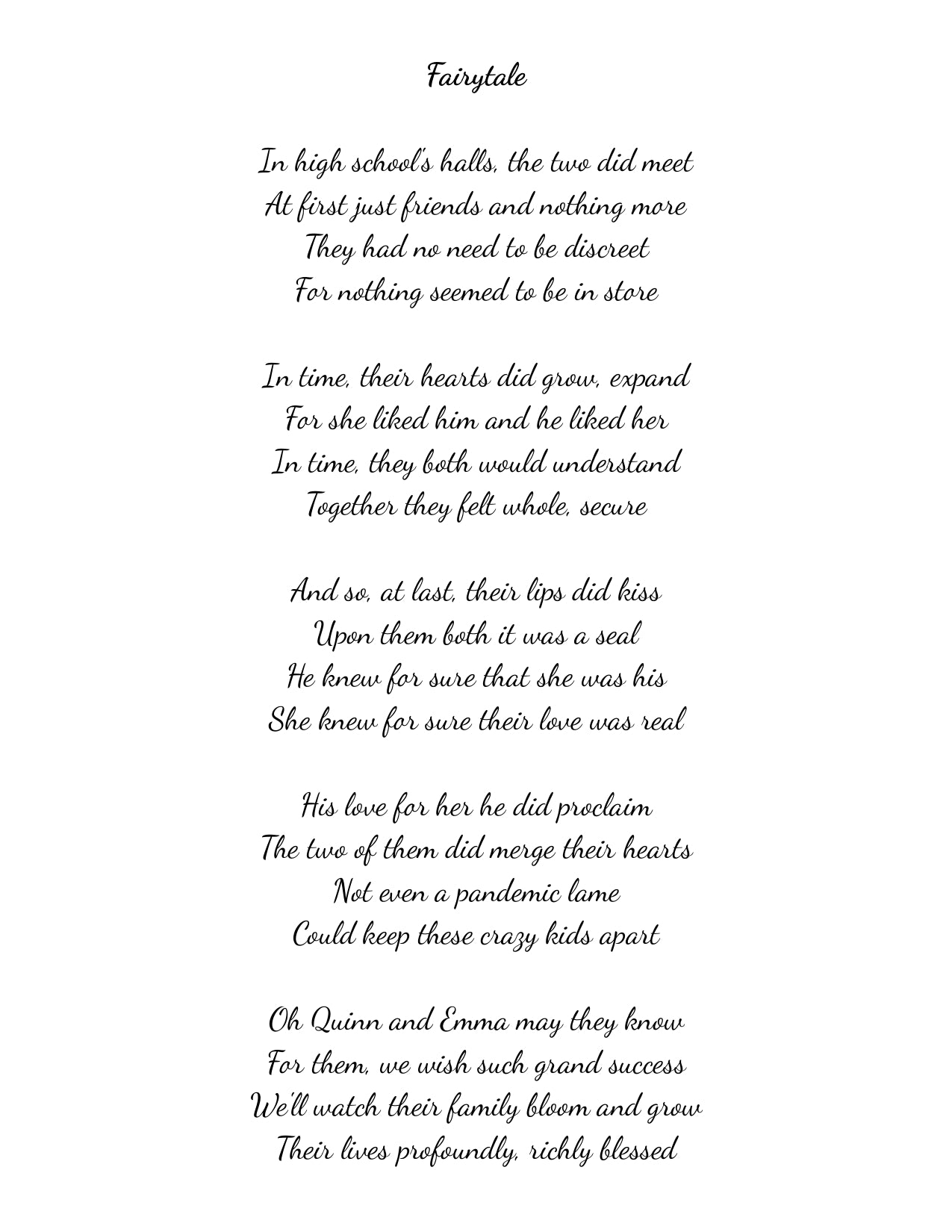 Wedding Poem
