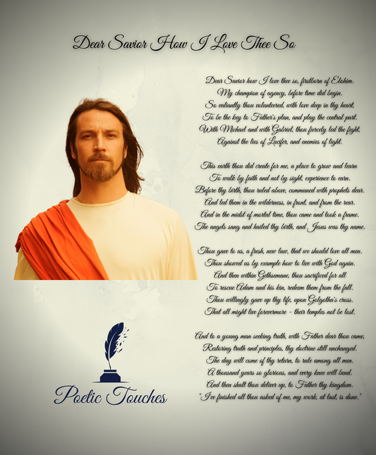 Dear Savior How I Love Thee So