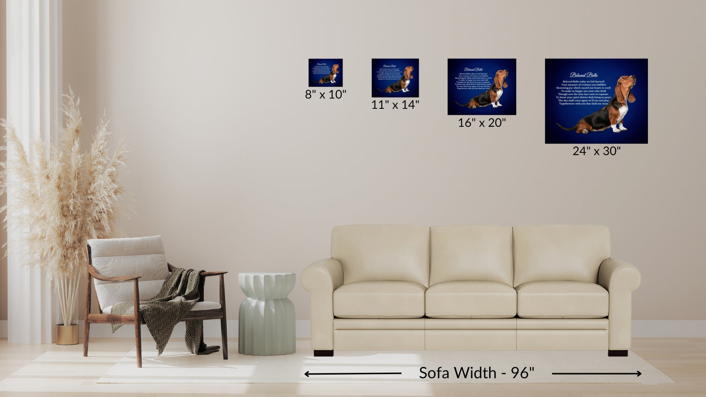 Pet Memorial Canvas Print