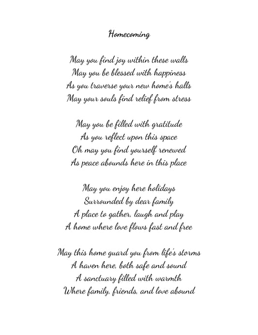 Housewarming Poem