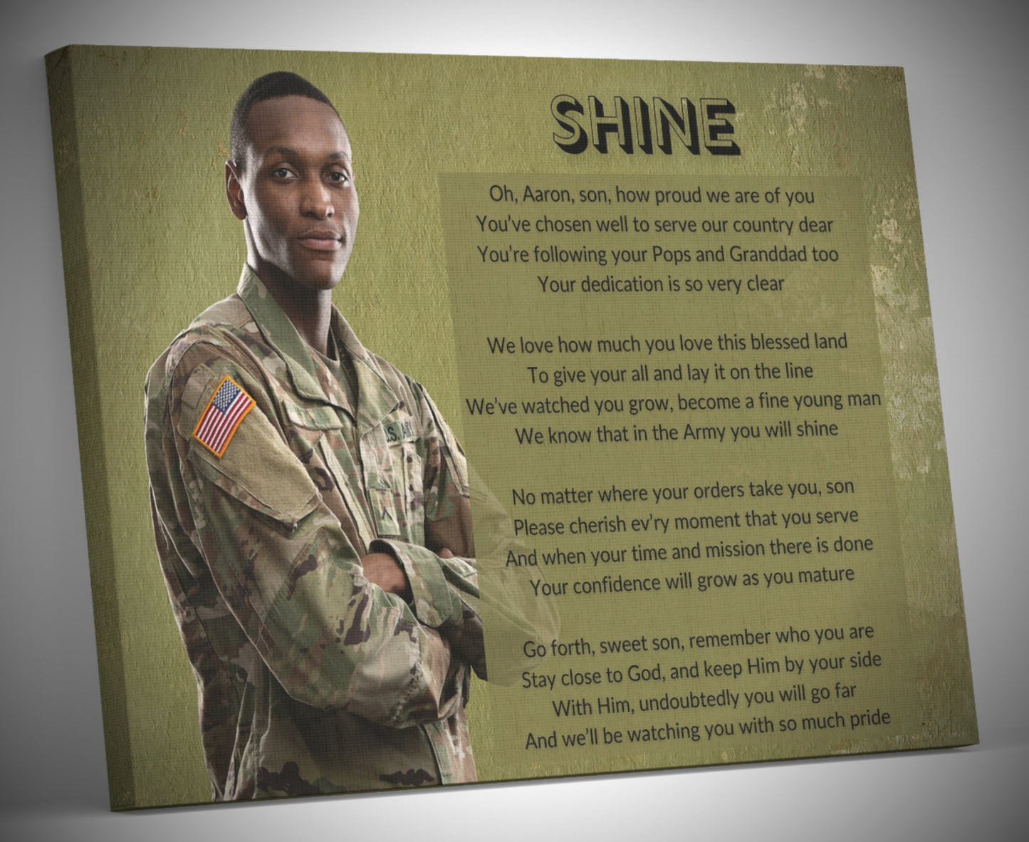 Military Service Canvas Print