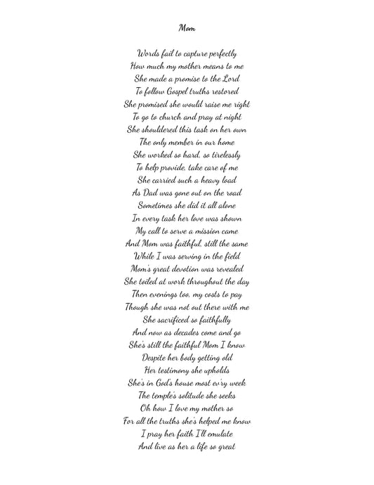 Mother Poem