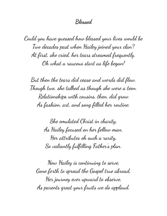 Missionary Poem
