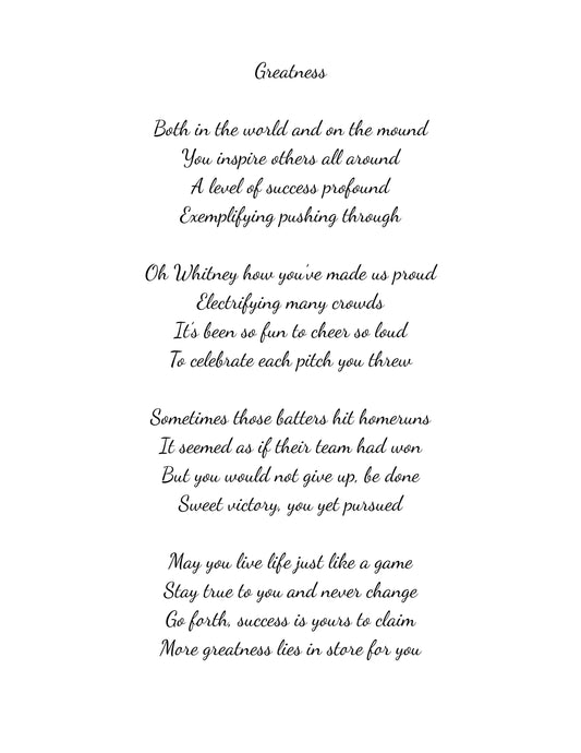 Athlete Poem