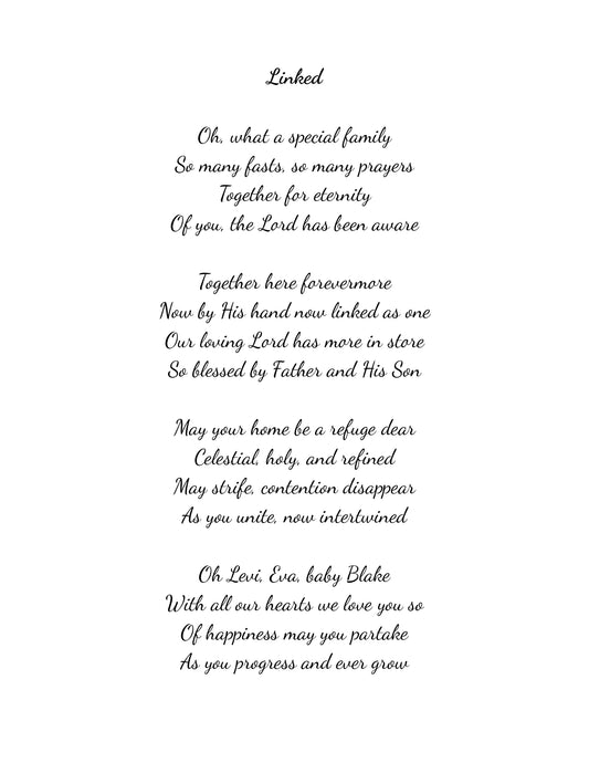 Family Sealing Poem