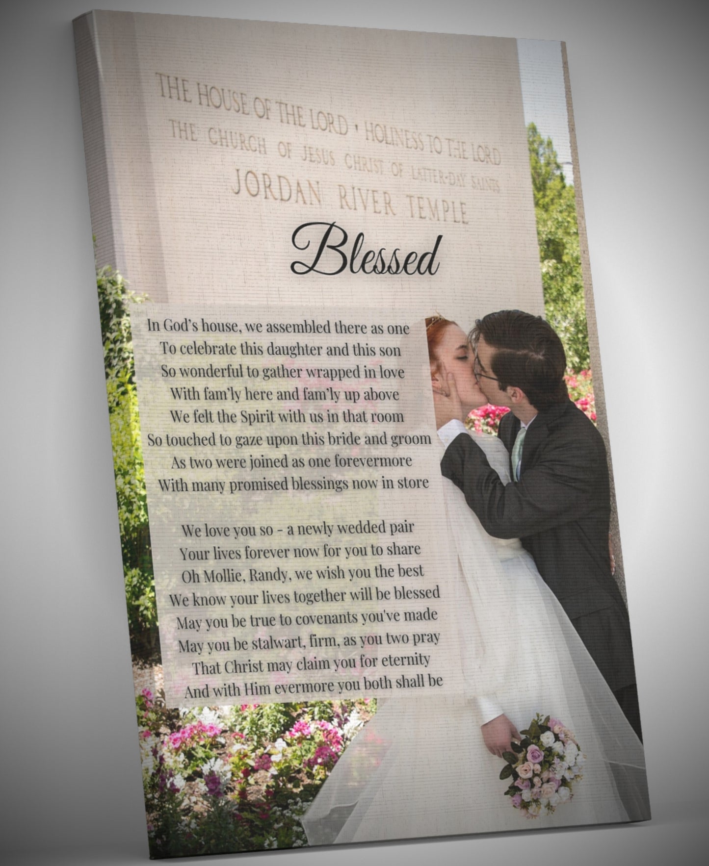 Temple Wedding Canvas Print